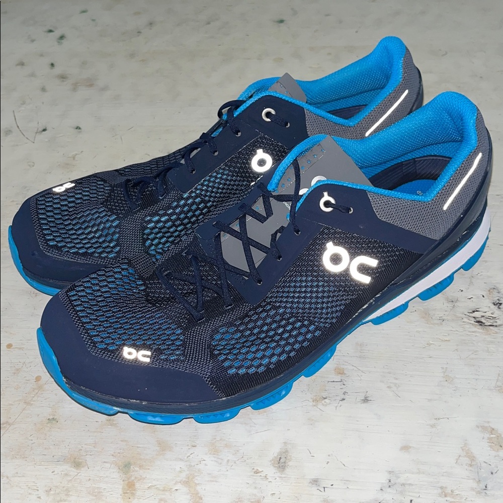 On Running Mens Cloudsurfer Mesh Midnight Malibu Trainers | size 12 - Picture 4 of 7